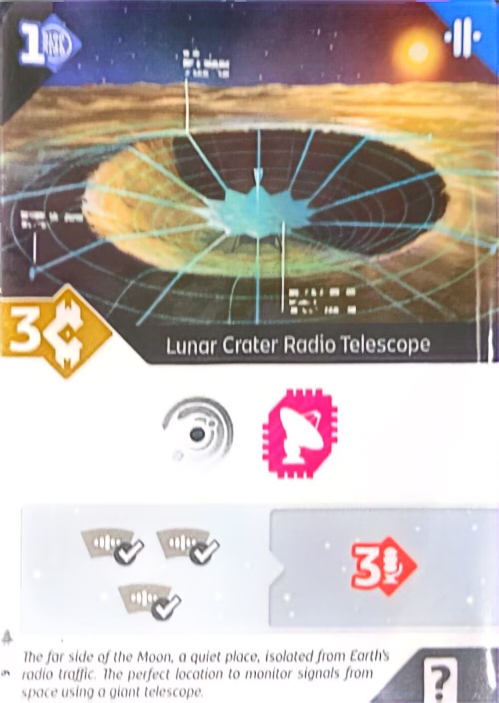 Lunar Crater Radio Telescope
